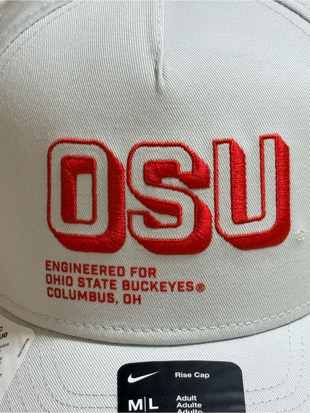 Nike Adult Ohio State Buckeyes Photon Dust 'Engineered For' Adjustable Hat M/L - Picture 4 of 8